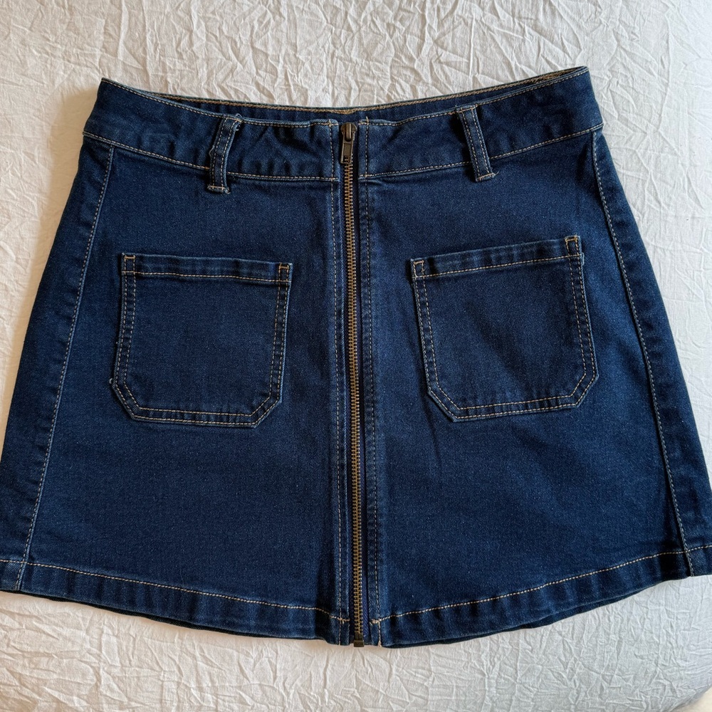Mini Jean Skirt